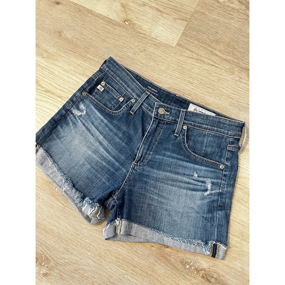 AG-ED The Hailey ex-boyfriend roll up denim shorts Adriano Goldschmied - Picture 4 of 7